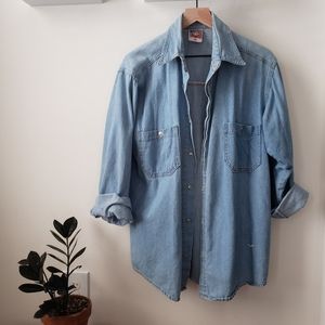Vintage denim oversized shirt